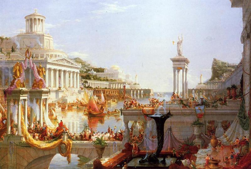 Thomas Cole Course of Empire Consumation of  Empire china oil painting image